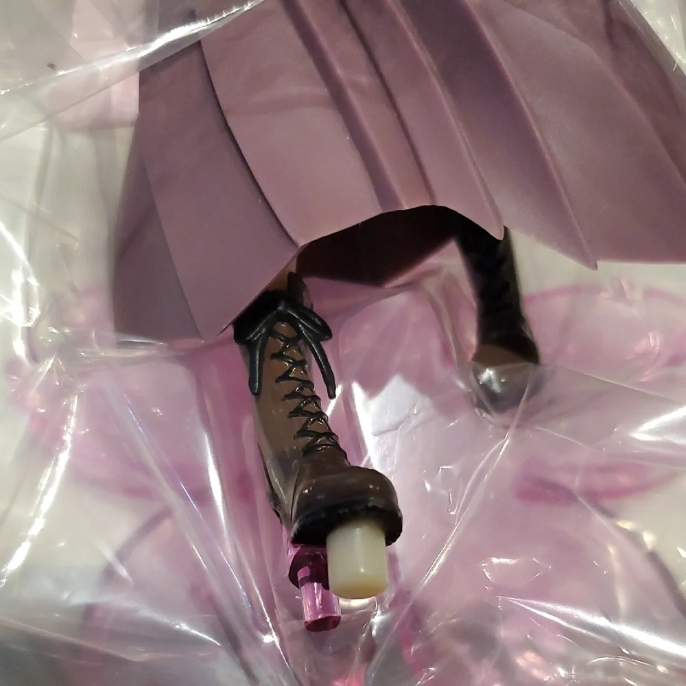 Anime Character Figurine with Pink and Purple Kimono